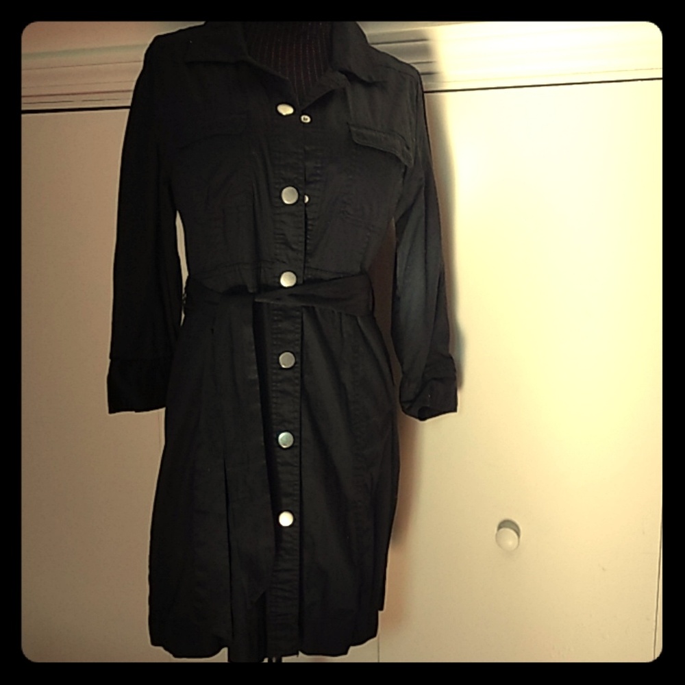 Shirt dress in Black